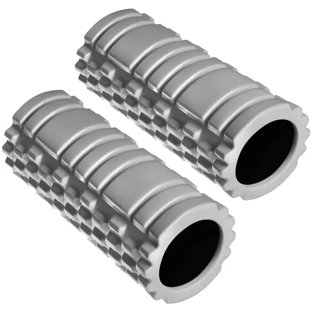 tectake Grey Textured Surface Foam Roller 2 Pack Image 1