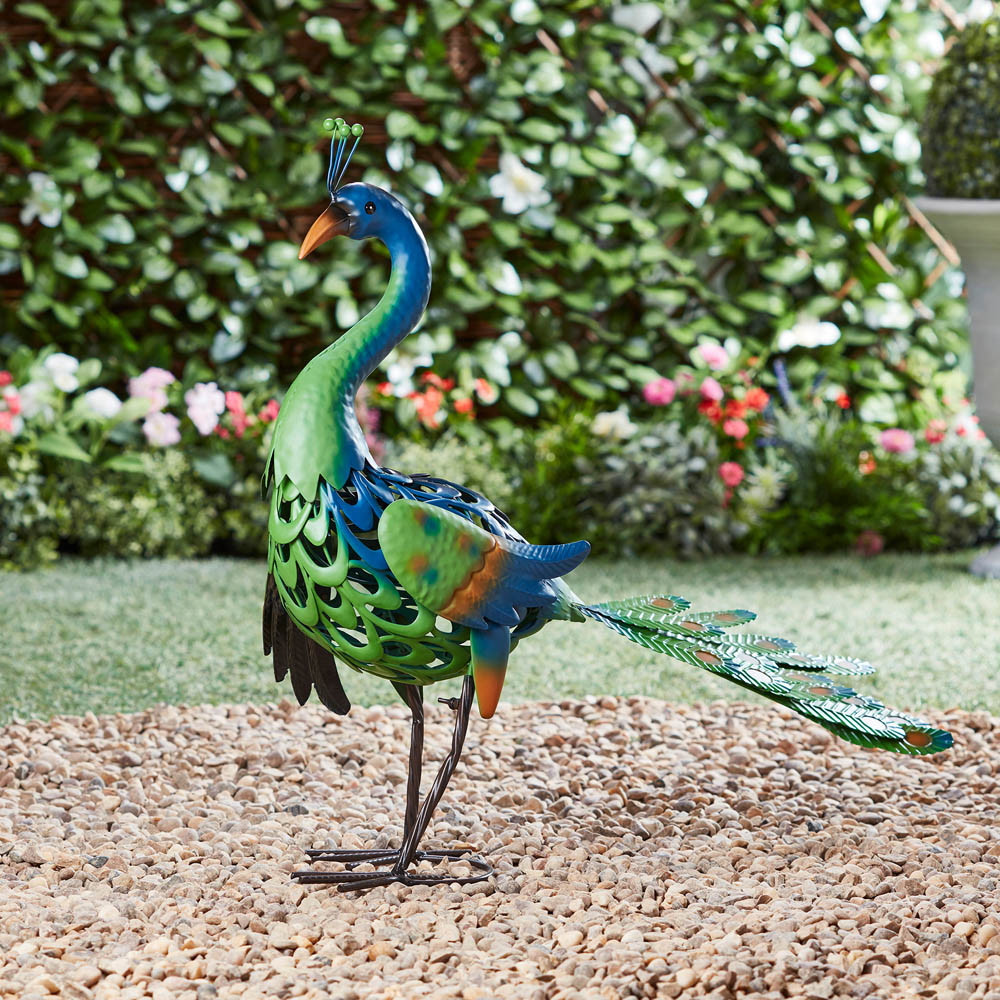 Garden Gear Peacock Metal Ornament Image 4