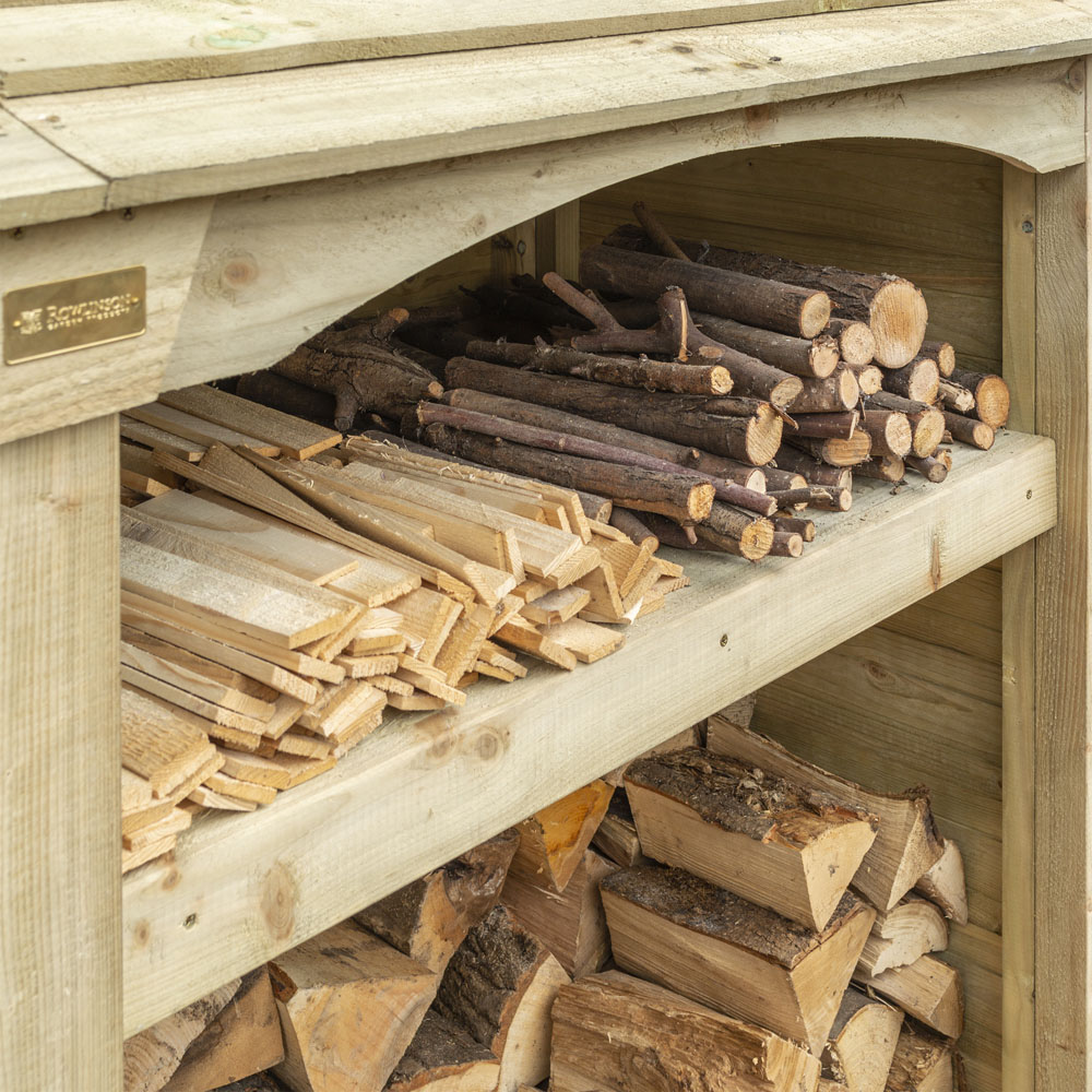 Rowlinson Double Timber Wood Premium Heritage Log Store Image 5