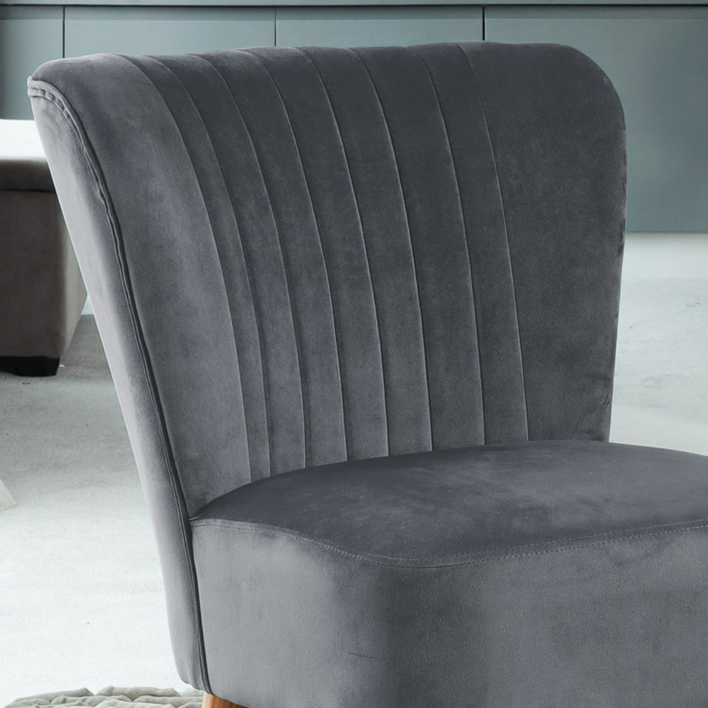 Artemis Home Arezza Grey Velvet Accent Chair Image 2