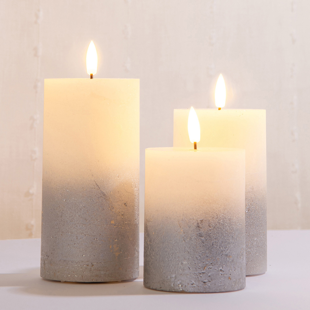 Ombre Finish LED Candle Set Image 5