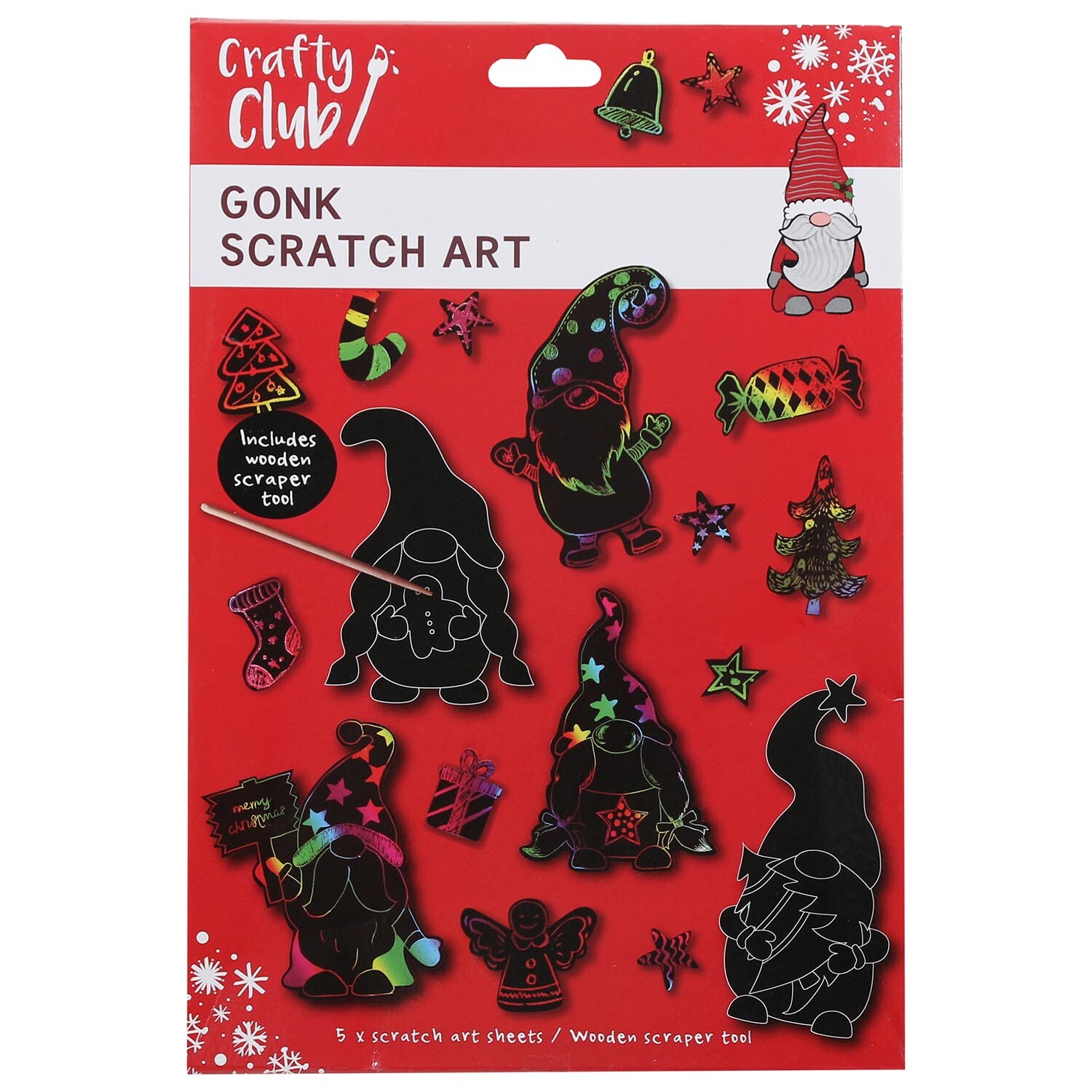 Crafty Club Gonk Scratch Art Kit Image