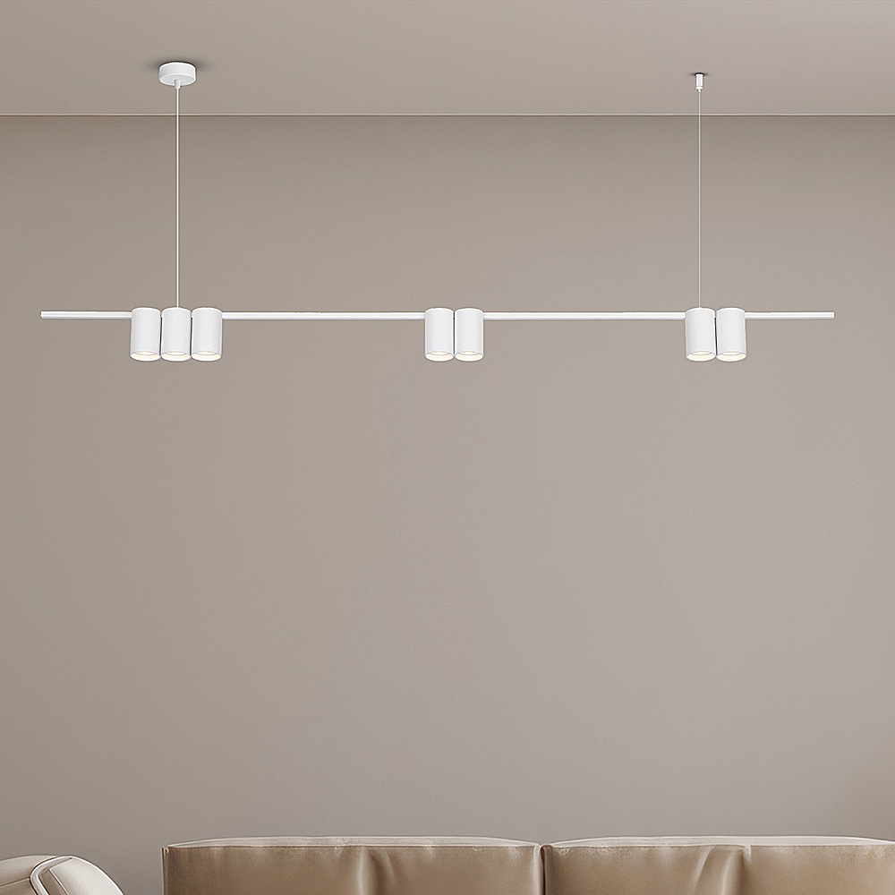 Milagro Genesis White Strip 7 LED Pendant Light Image 2