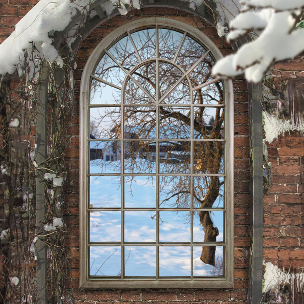 MirrorOutlet Somerley Country Arched Garden Mirror 160 x 91cm Image 2