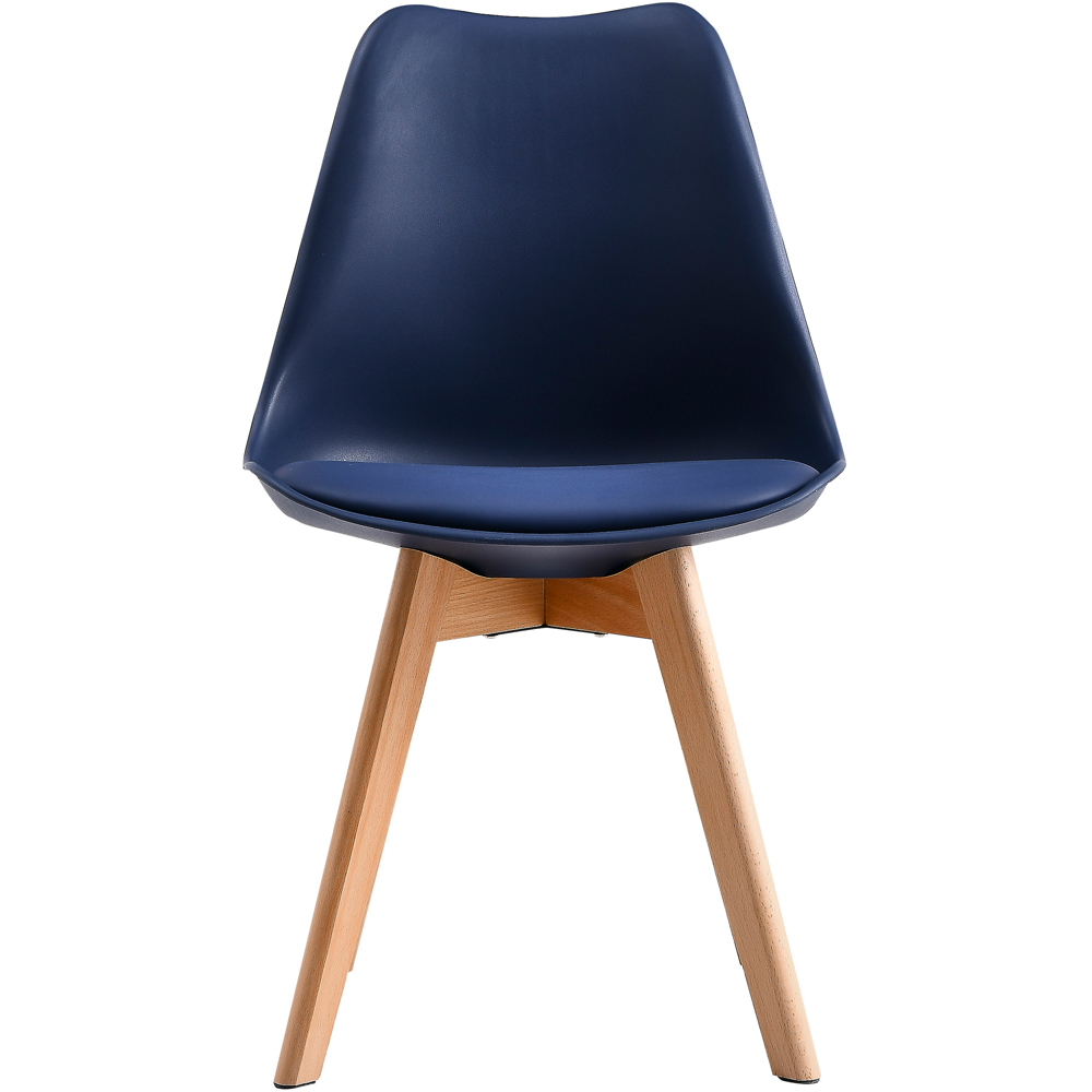 Eva Blue Padded Single Dining Chair Image 2