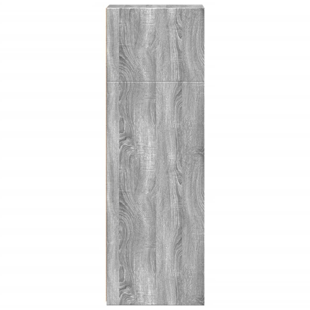 vidaXL 4 Shelf Grey Sonoma Narrow Highboard Image 5