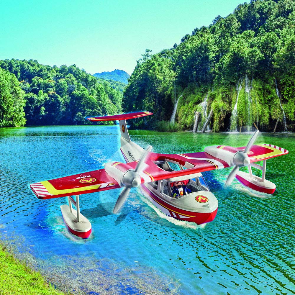 Playmobil Firefighting Seaplane Playset 34 Piece Image 5
