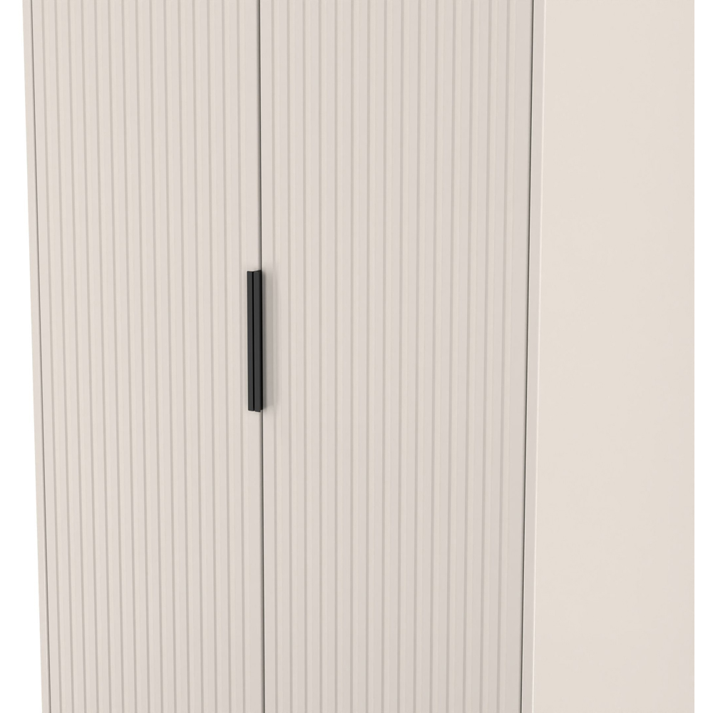 Crowndale Fluted 2 Door Kashmir Matt Tall Wardrobe Ready Assembled Image 5