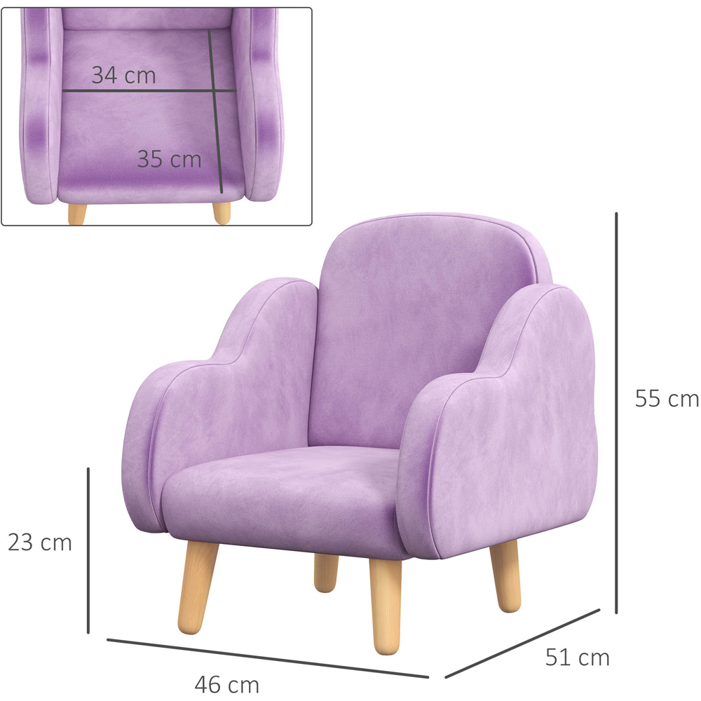 Tommy Toys Purple Cloud Shaped Kids Armchair Image 8