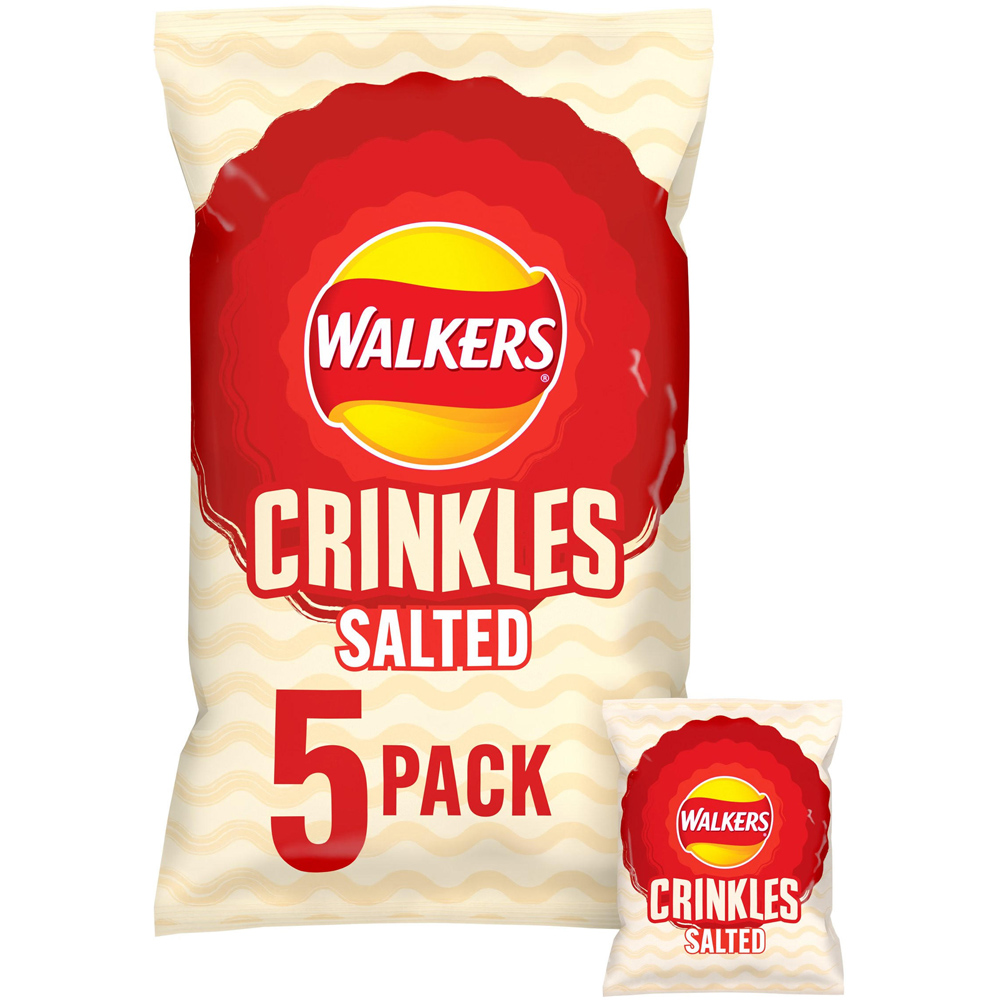 Walkers Crinkles Salted 5 Pack Image