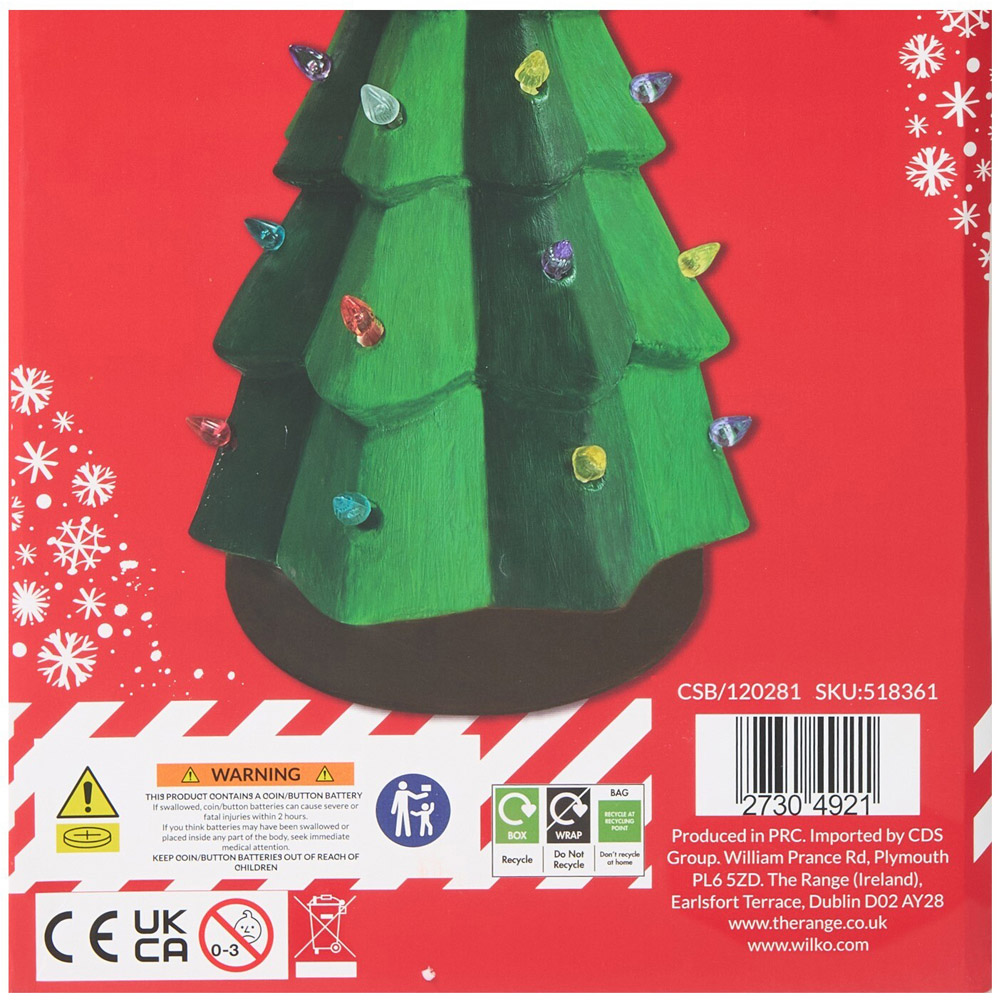 Paint Your Own Light Up Ceramic Christmas Tree Kit Image 5