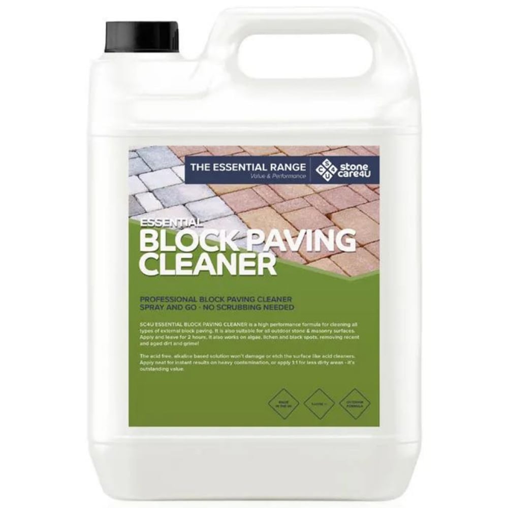 StoneCare4U Essential Block Paving Cleaner 5L Image 1