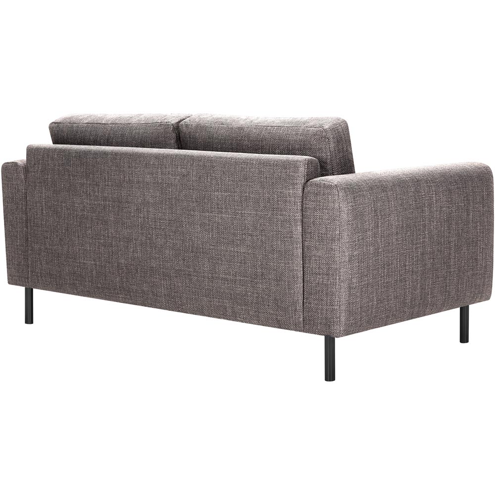 Florence Omaha 2 Seater Light Grey and Brown Fabric Sofa Image 4
