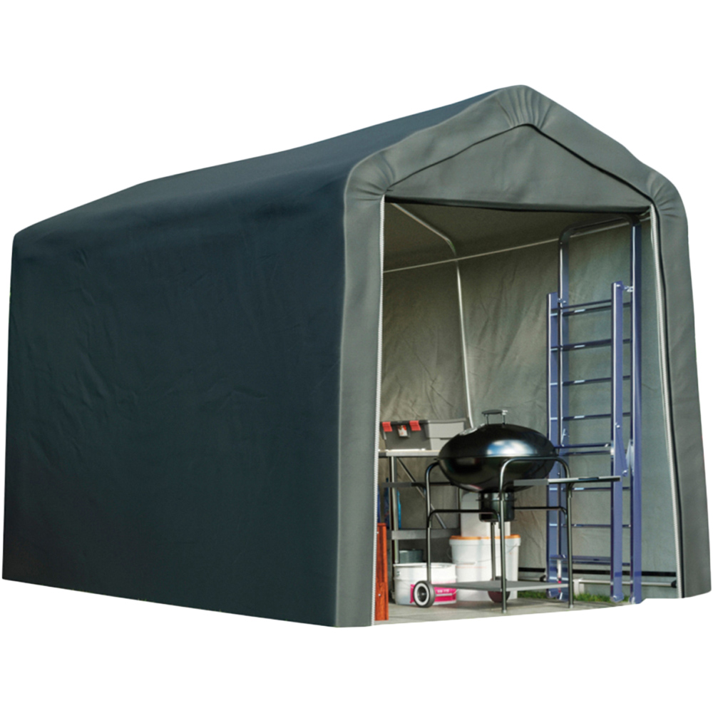 Garden Gear 8 x 12ft Grey Portable Garden Shed Image 1