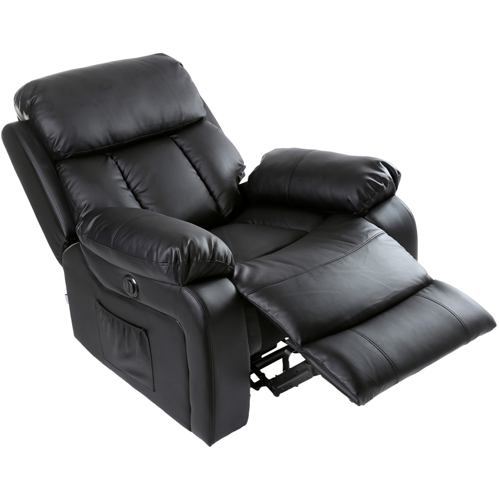 Furniture Online Chester Black Bonded Leather Electric Recliner Chair Image 5