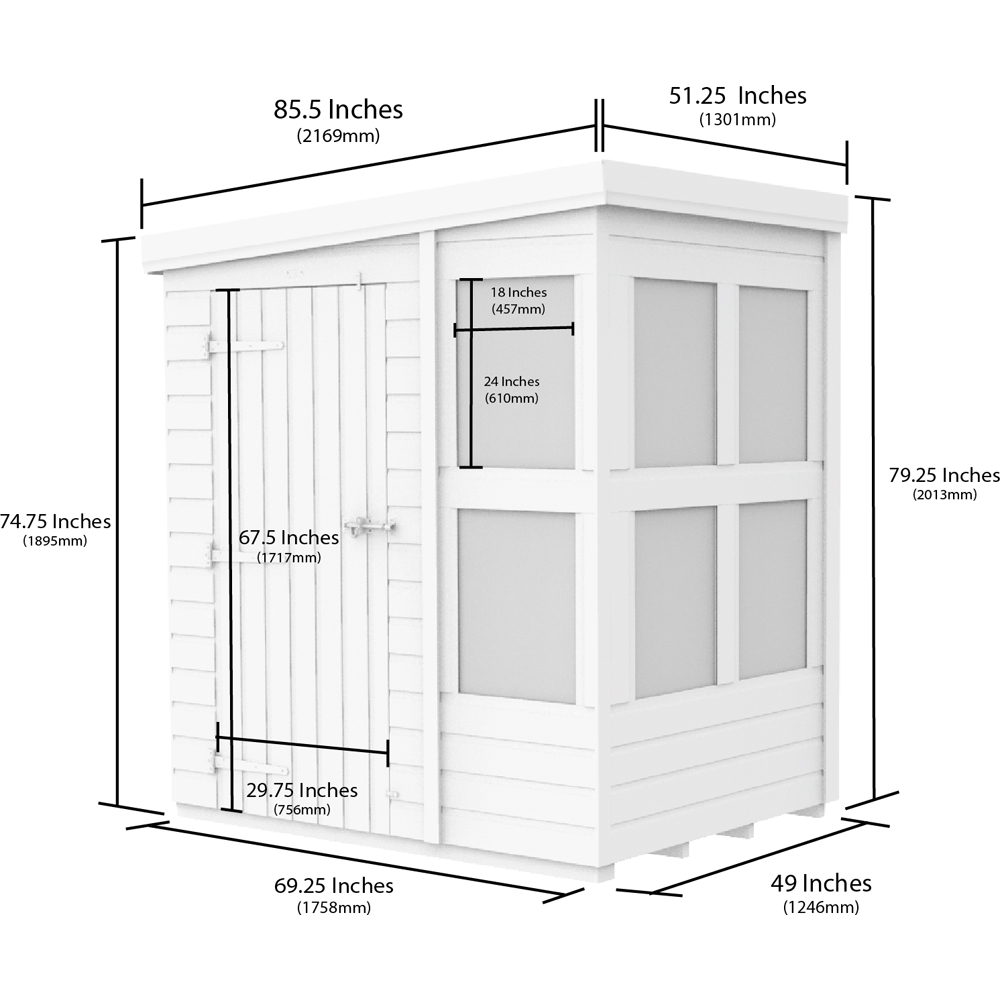 DIY Sheds 6 x 4ft Tongue and Groove Timber Apex Potting Shed Image 7