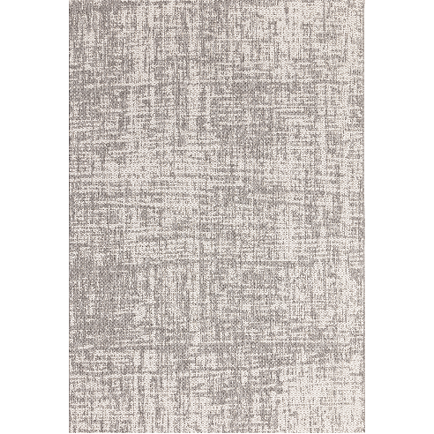 Light Grey Abstract Indoor Outdoor Rug 160cm Image 1