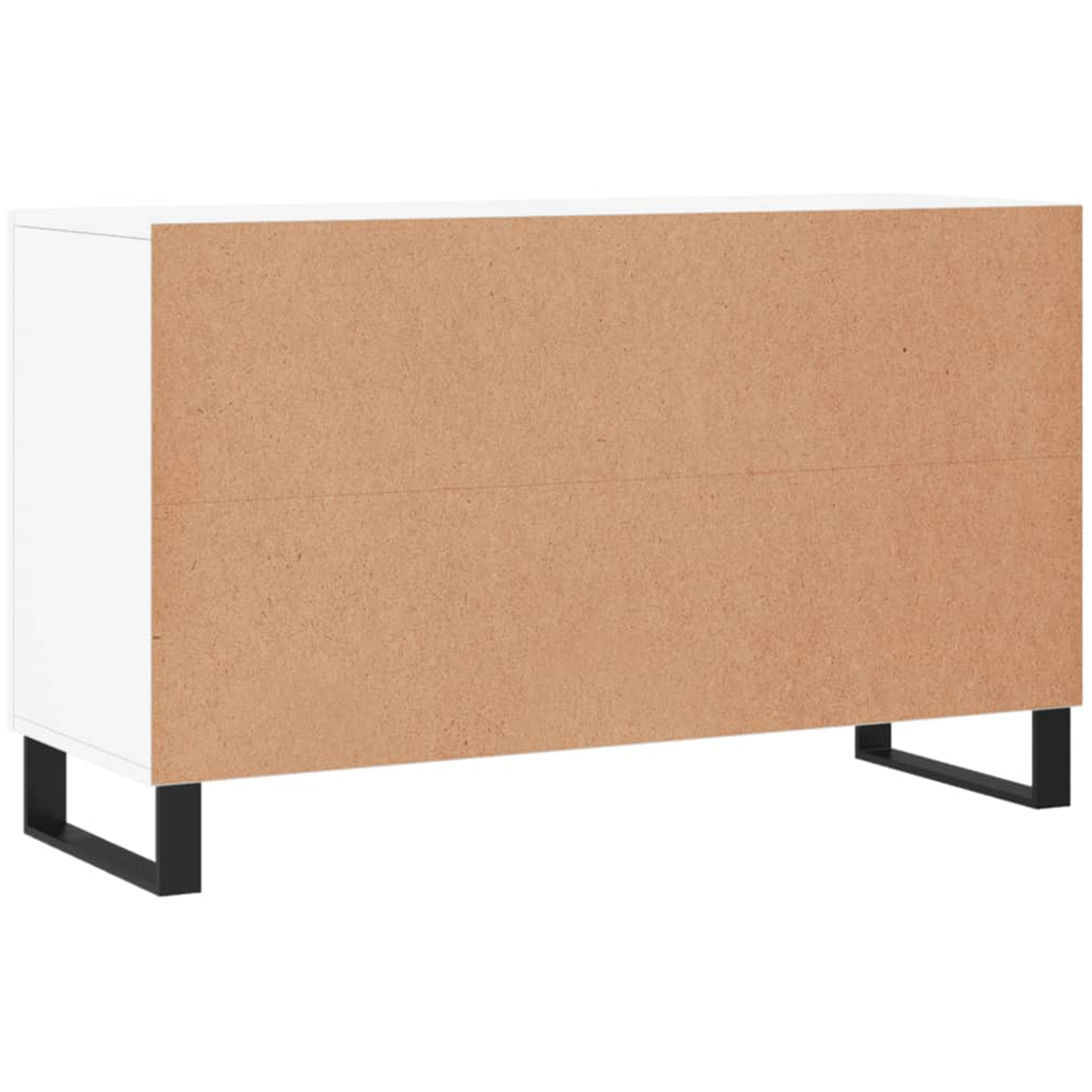 vidaXL 2 Door 2 Drawer White Wide Sideboard Image 8