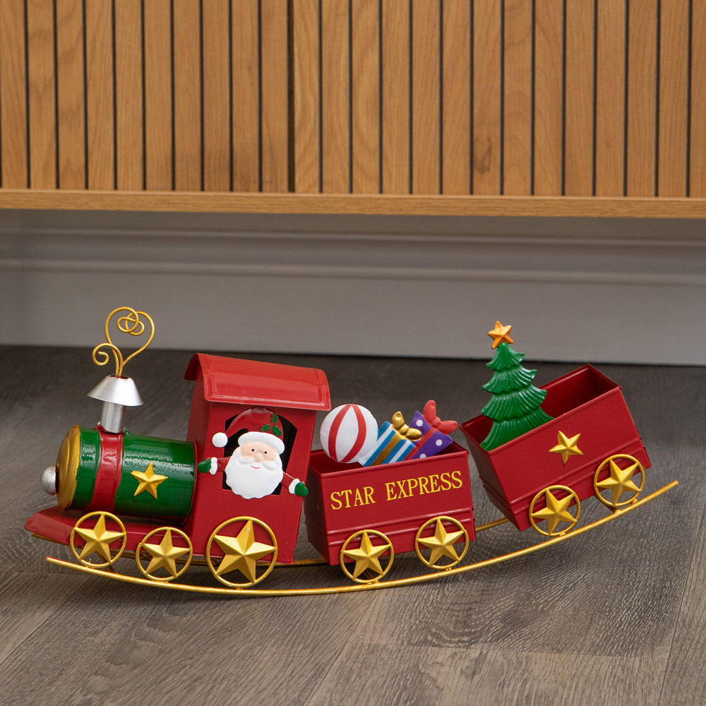Samuel Alexander All Aboard Santa's Star Express Hand-Painted Christmas Train 43cm Image 2