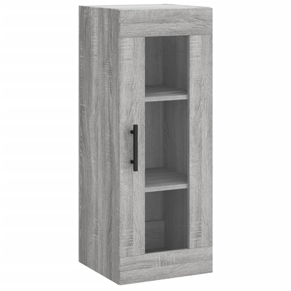 vidaXL Single Door Grey Sonoma Wall Mounted Cabinet Image 2