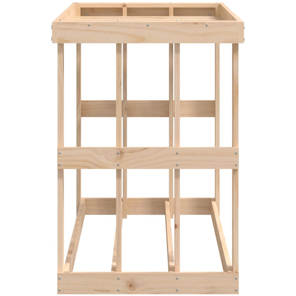 vidaXL Solid Pine Wood Log Holder 108 x 52 x 74cm Image 5