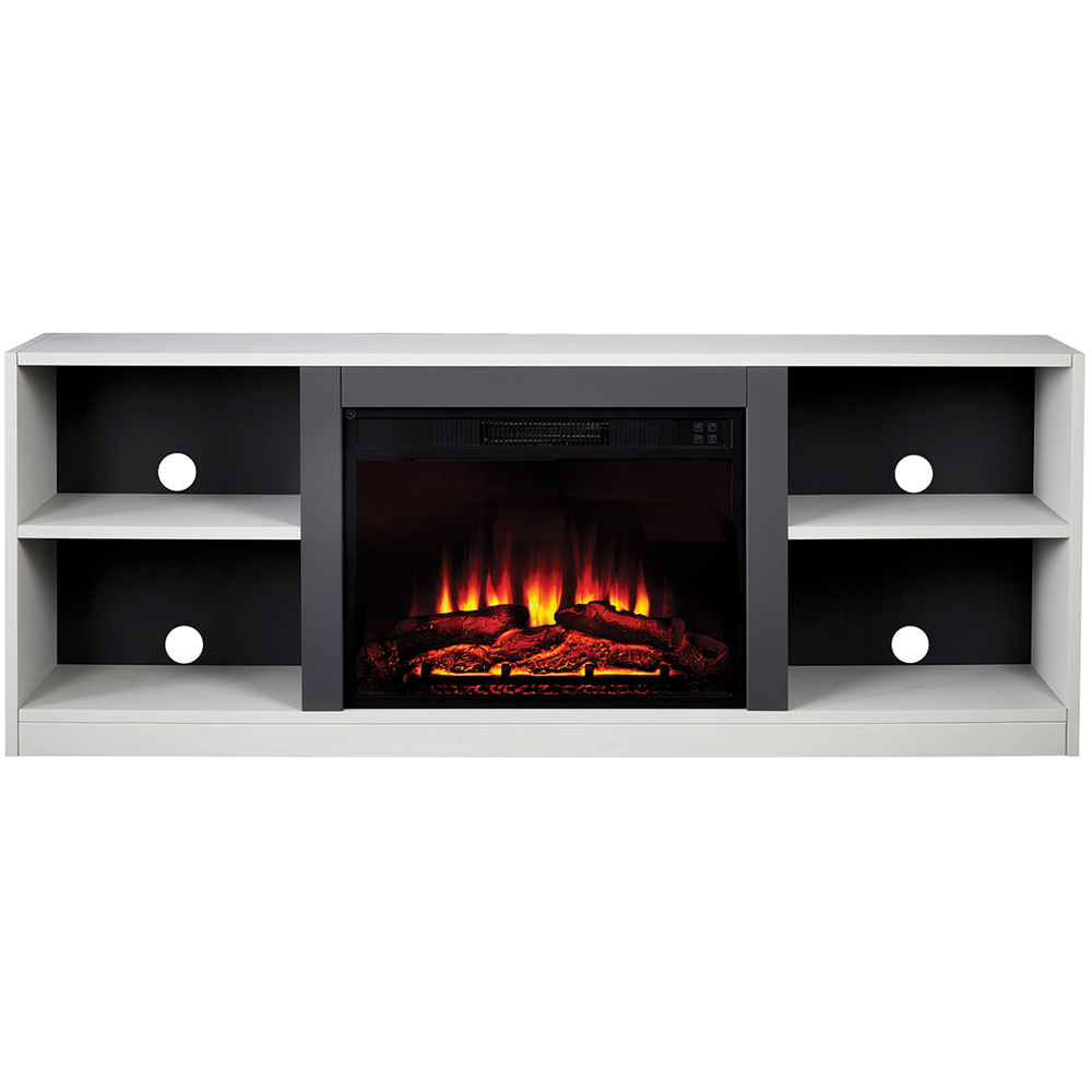 Suncrest Camden Grey Textured Electric Media Unit Image 1