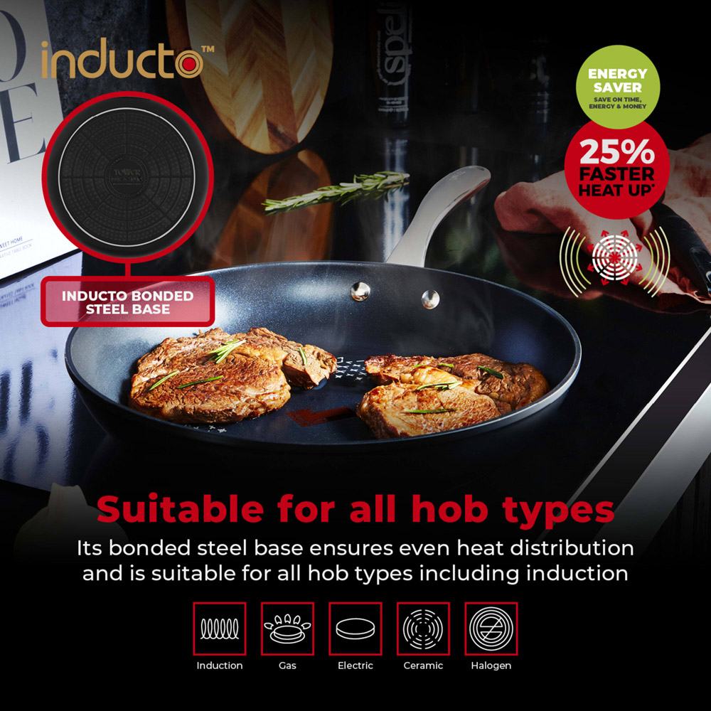 Tower Smart Start Ultra Forged 30cm Aluminium Frying Pan Image 6