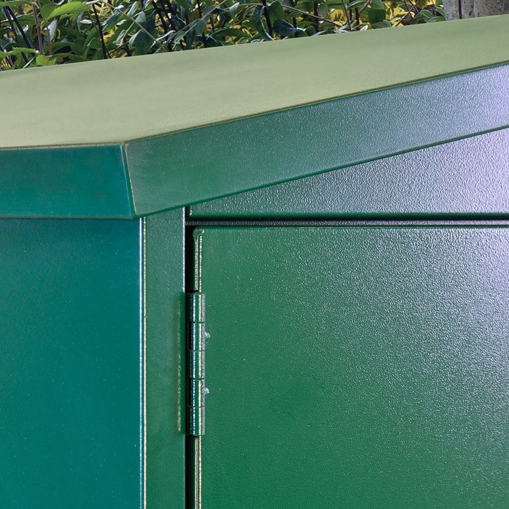 Asgard Centurion 5x 11ft Double Door Grey High Security Apex Motorcycle Garage Image 7