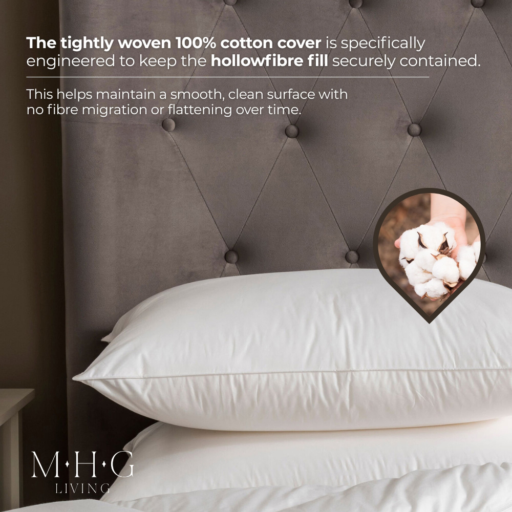 MHG Living Piped Edge Cotton Pillow 2 Pack Image 5