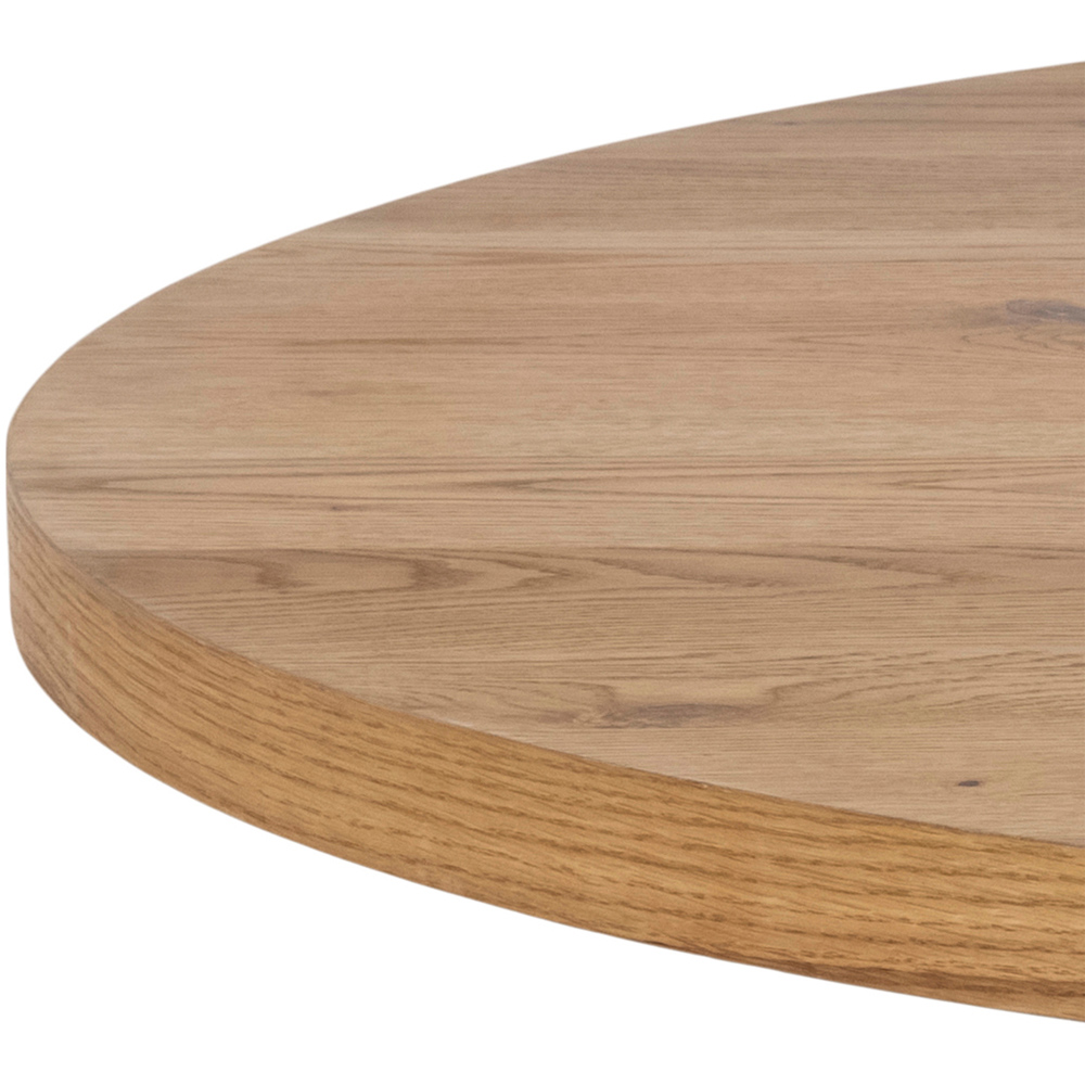 Florence Heaven 4 Seater Dining Table Oak and Black Image 4