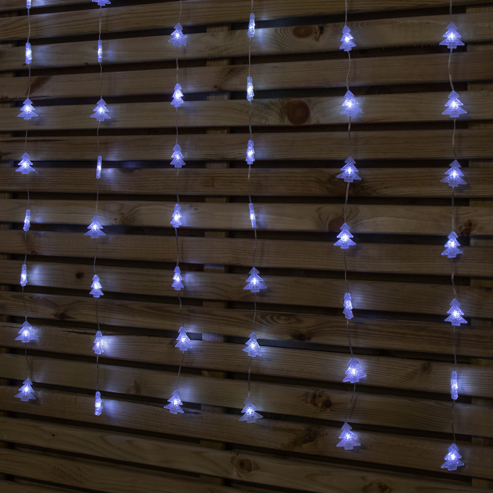 Samuel Alexander 108 White LED Christmas Tree Curtain Lights 1.2 x 1.2m Image 6