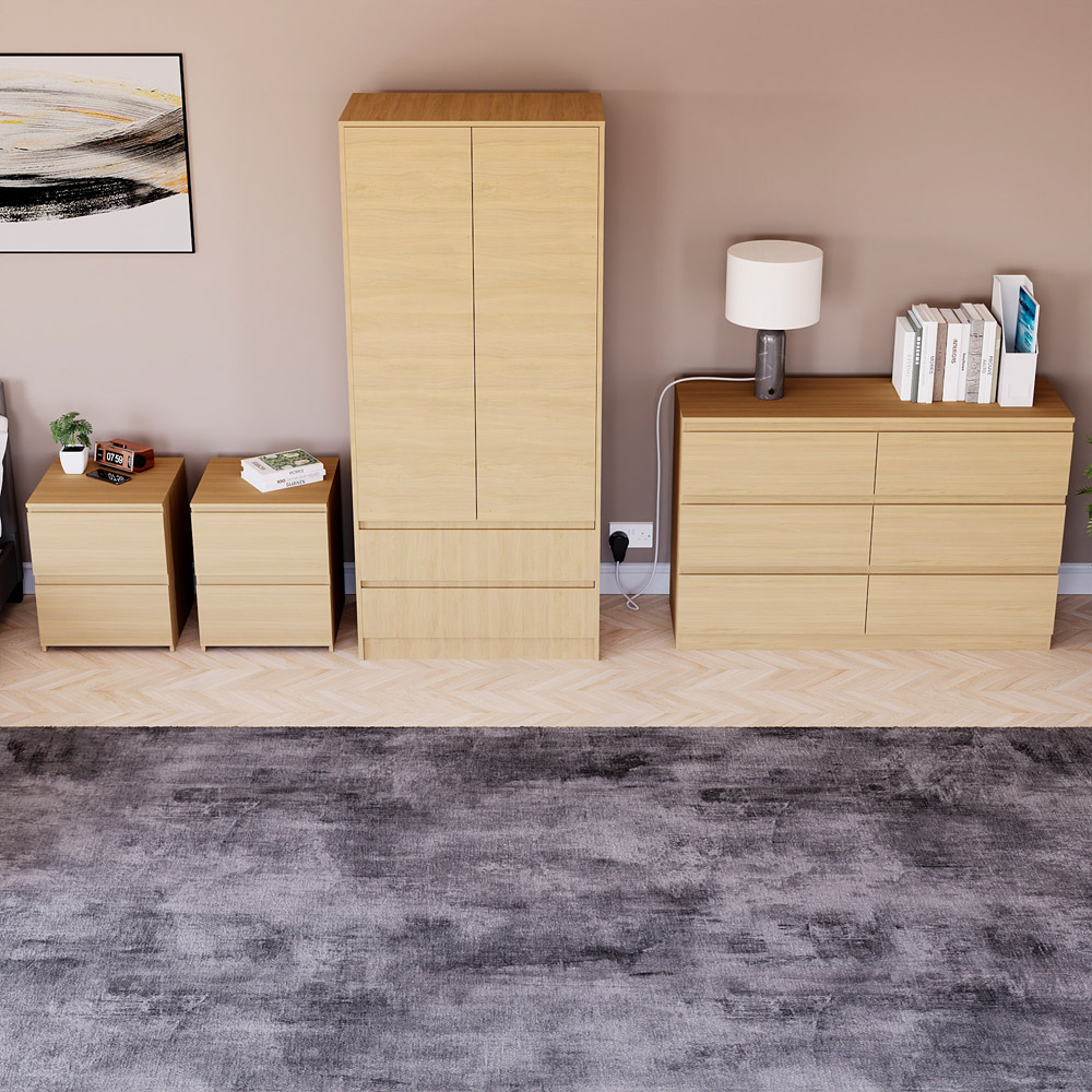 Denver Pine 4 Piece Bedroom Furniture Set Image 5