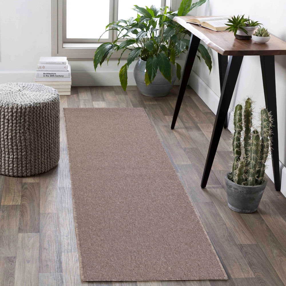 Desire Rugs Simple Dark Beige Low Pile Felt Backing Tufted Rug 170 x 120cm Image 6