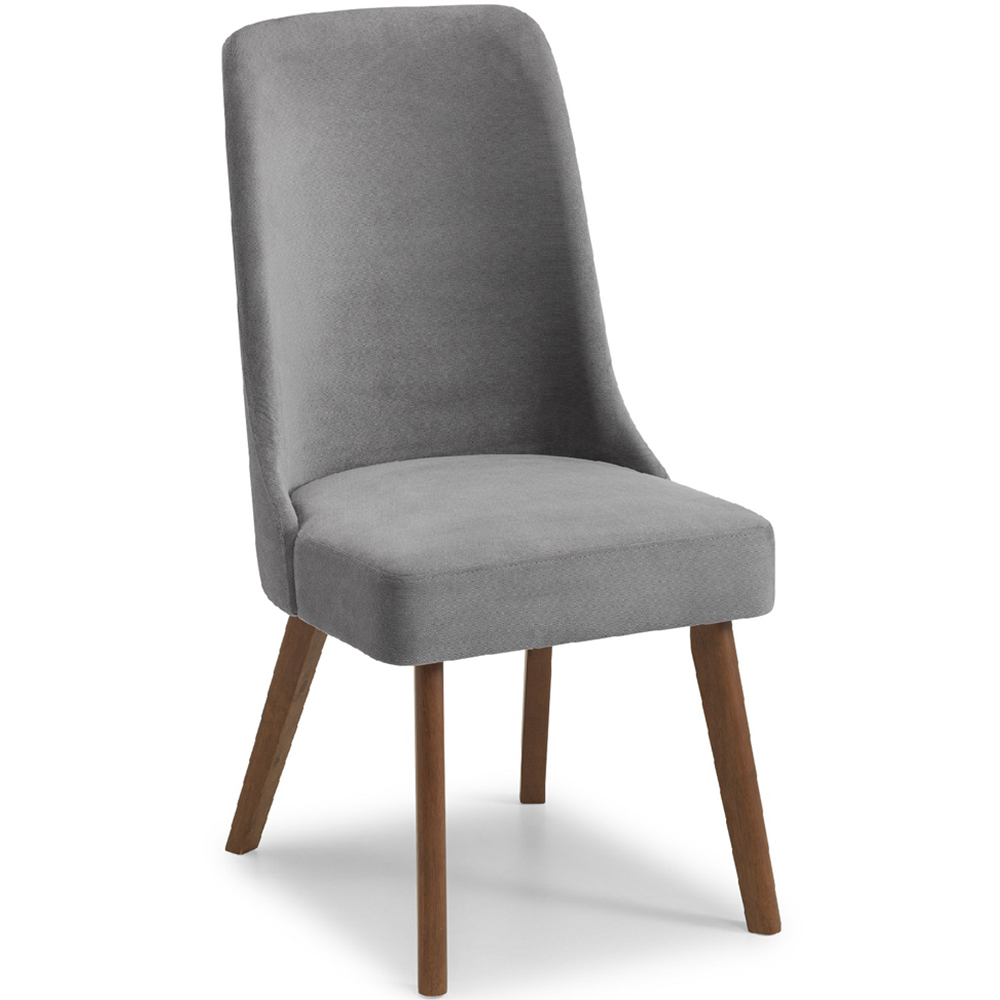 Julian Bowen Chelsea Huxley 6 Seater 140cm Round Dining Set Walnut Image 3