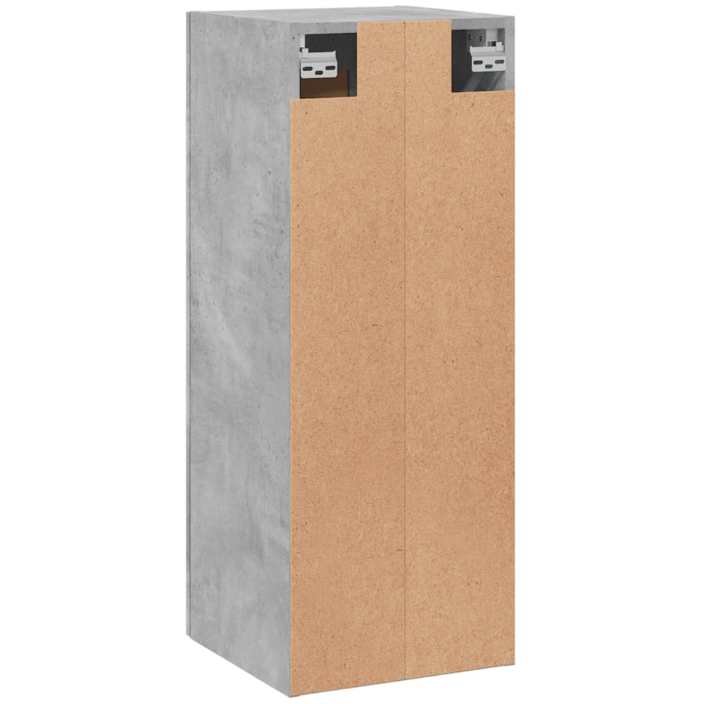 vidaXL Single Door Concrete Grey Wall Mounted Slim Cabinet Image 9