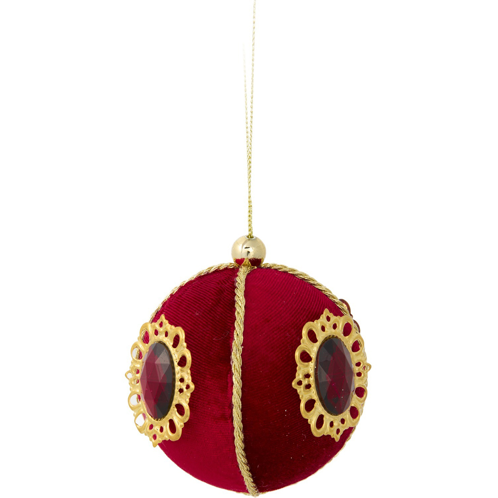 Beaded Velvet Bauble Image 4