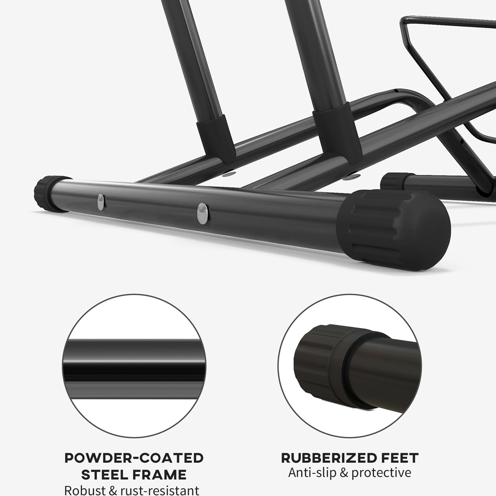 SPORTNOW Indoor Freestanding Bike Storage Rack Image 6