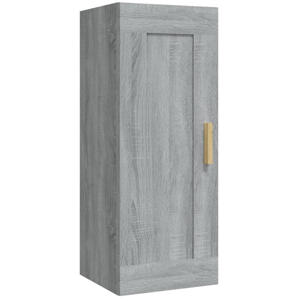 vidaXL Single Door Grey Sonoma Wall Cabinet Image 2