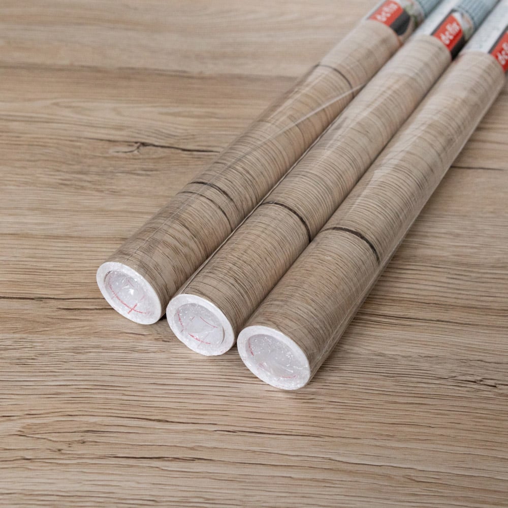 d-c-fix Sanremo Oak Sand Sticky Back Plastic Vinyl Wrap Film 67.5cm x 2m 3 Pack Image 2