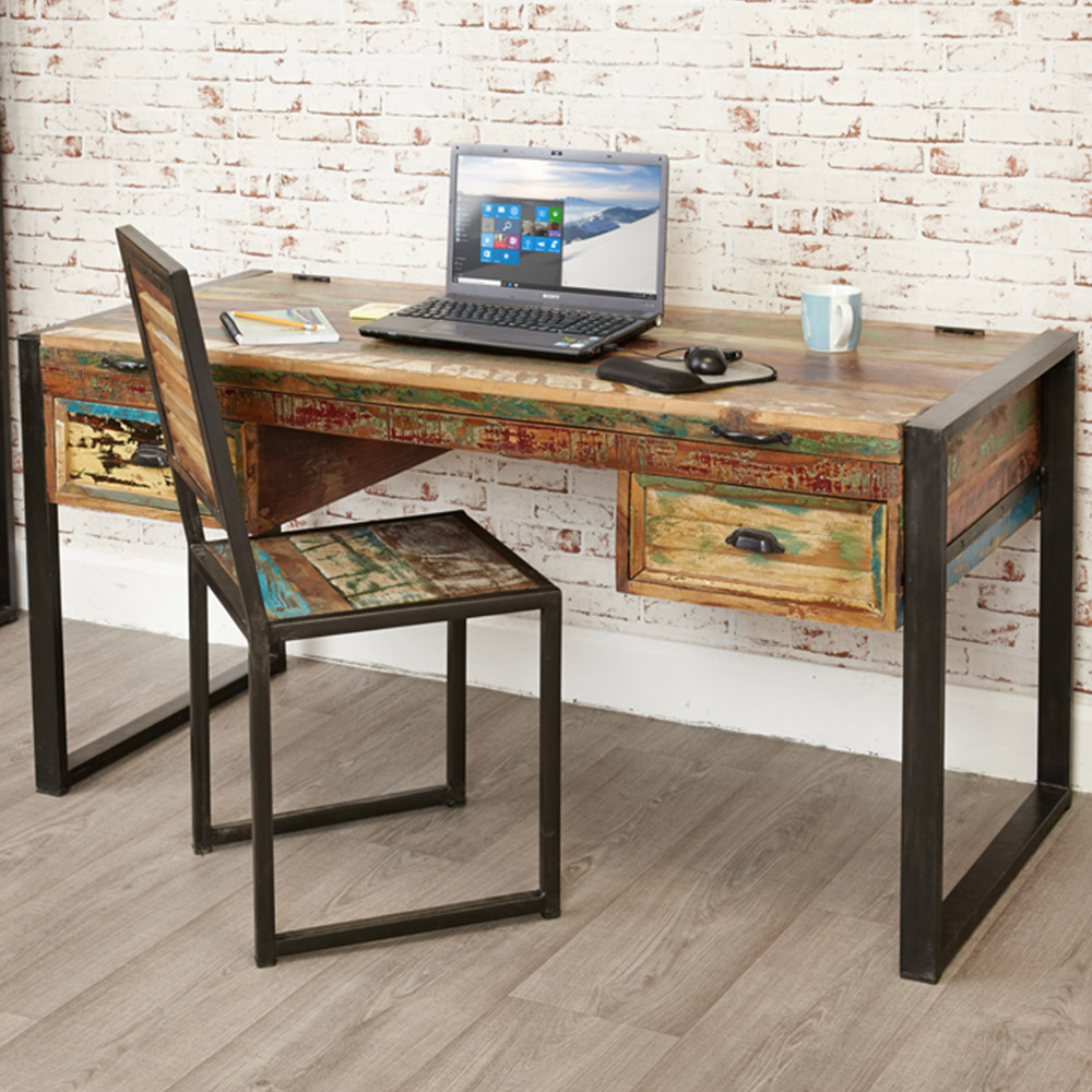 Baumhaus Urban Chic 2 Drawer Flip Top Dressing Table Image 2