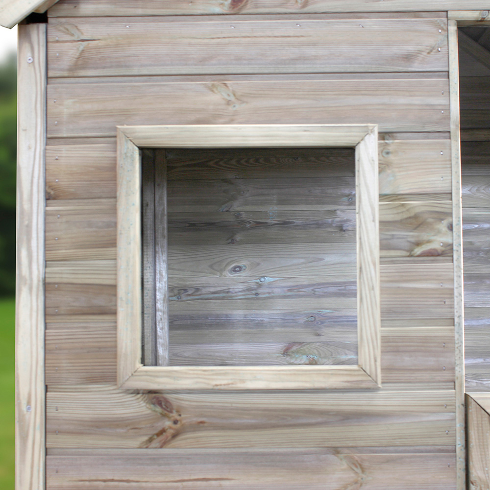 Soulet Heidi 4 x 5.5ft Kids Wooden Playhouse with Patio Image 5