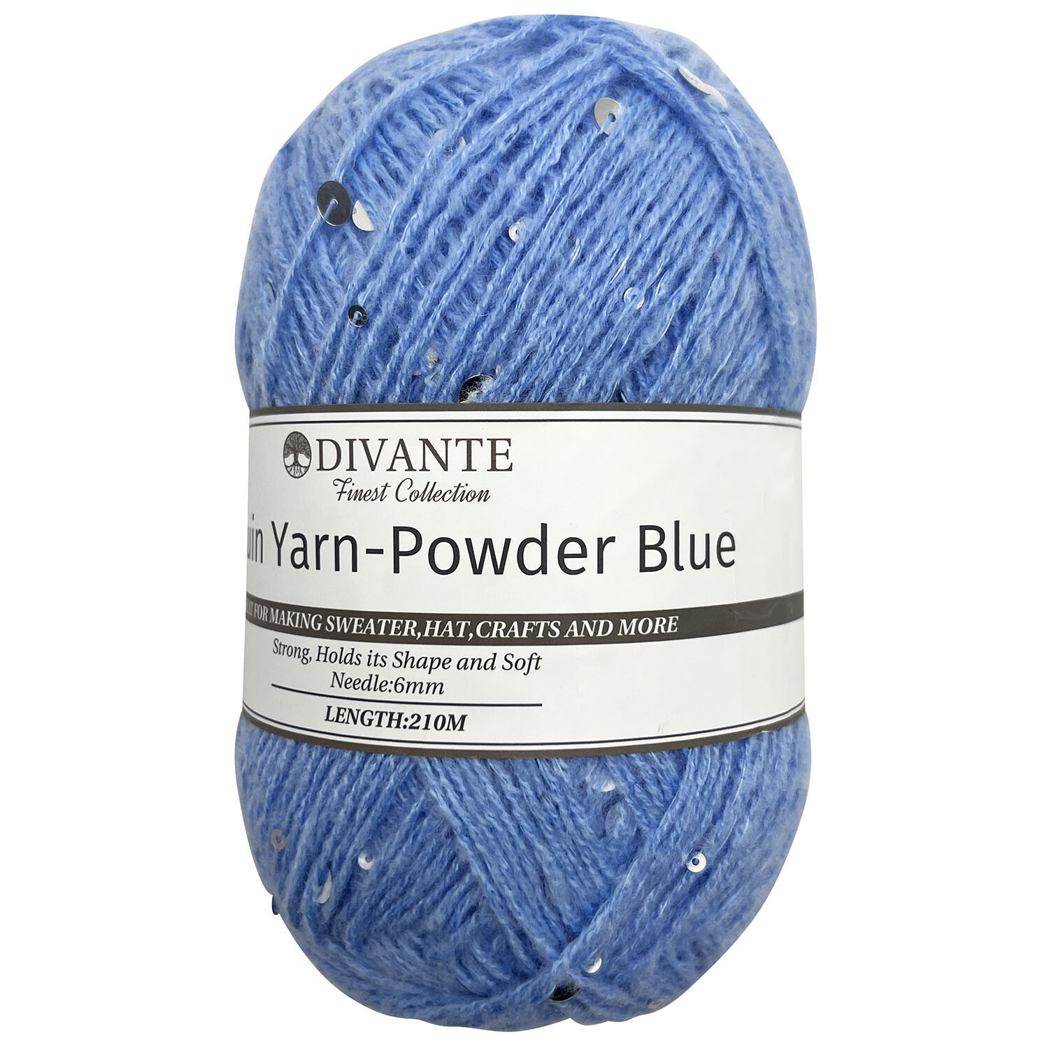 Divante Sequin Yarn - Powder Blue Image 2