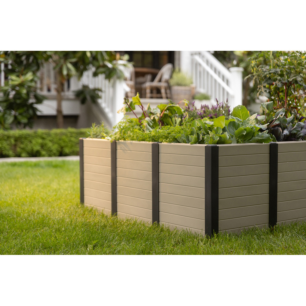 Primeur Tierra Verde 10 Panel Khaki Large Raised Garden Bed 92 x 46 x 15cm Image 2