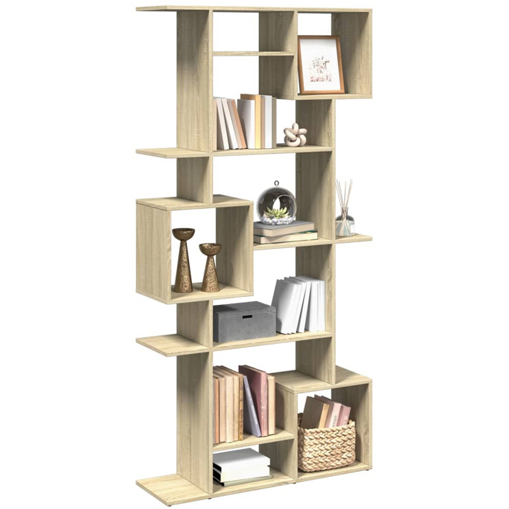 vidaXL 9 Shelf Sonoma Oak Bookcase Image 4