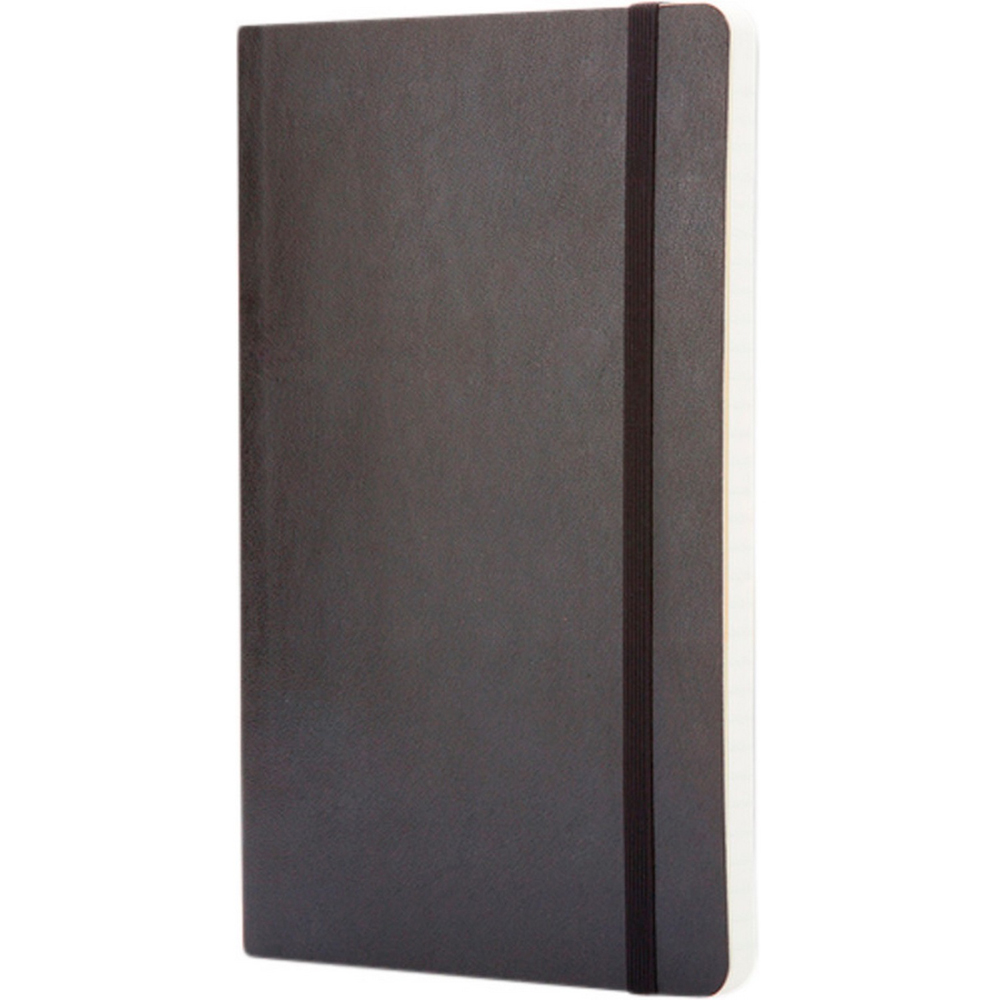 Moleskine Classic Large Solid Black Soft Cover Squared Notebook Image 1