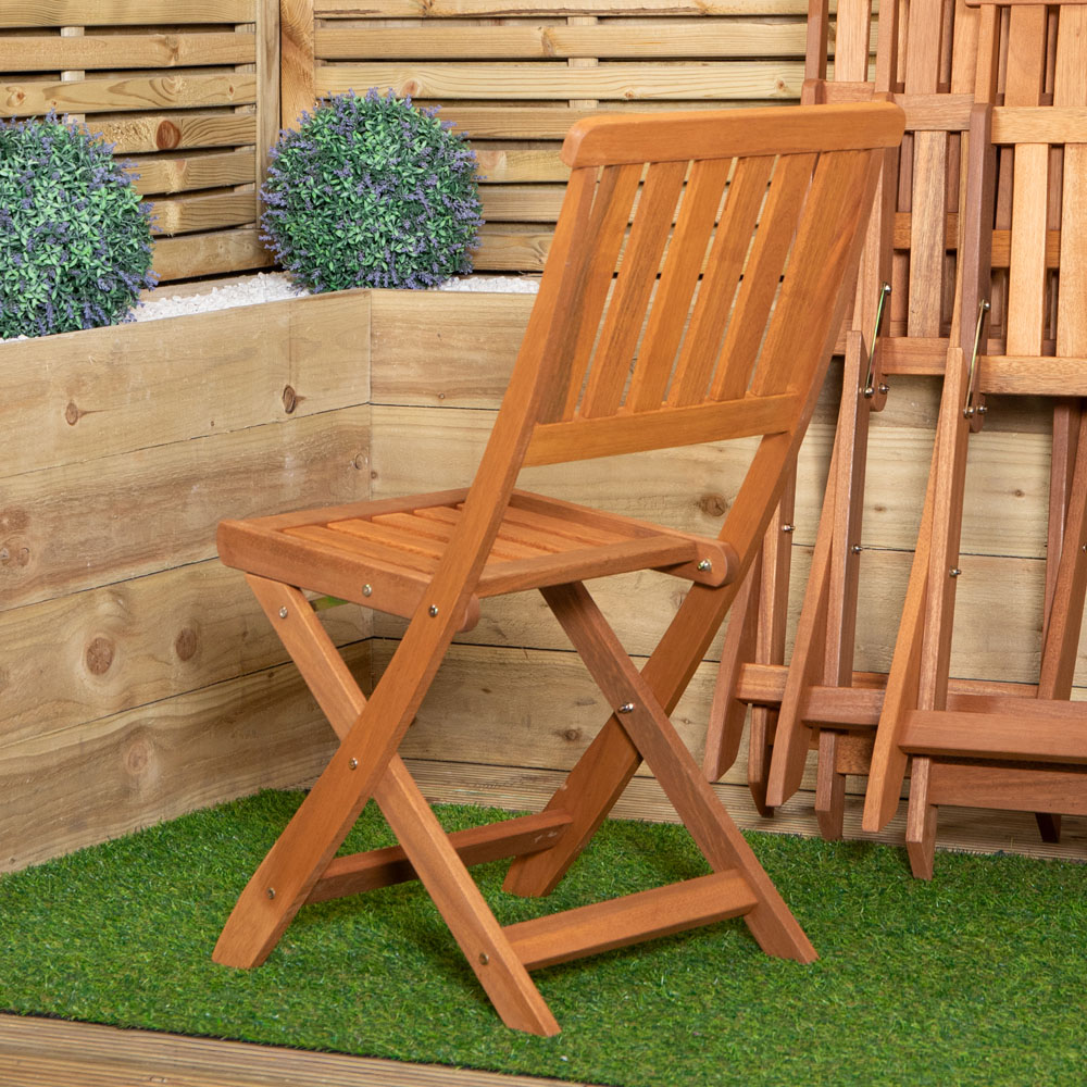 Samuel Alexander Set of 4 Wooden Folding Chair Image 7