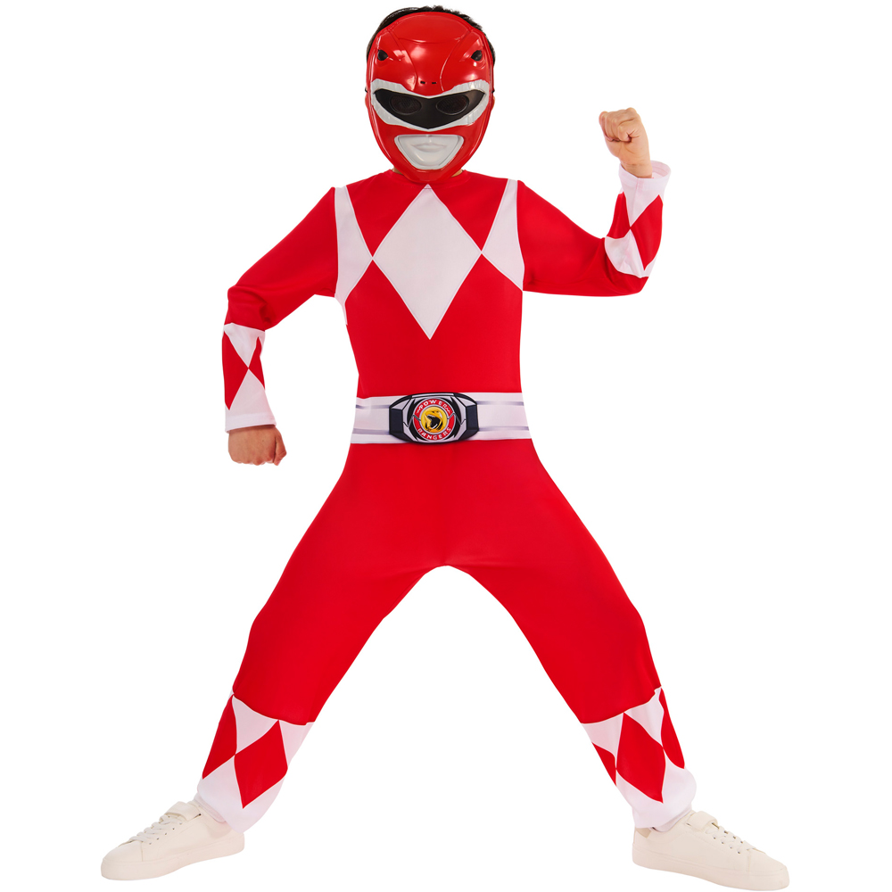 Power Rangers Mighty Morphin Red Ranger Costume Age 9 to 10 Years Image 1