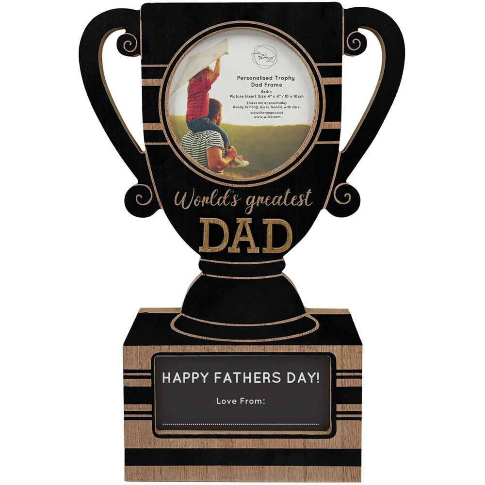 Personalised Trophy Daddy Frame - Multicolour Image 1