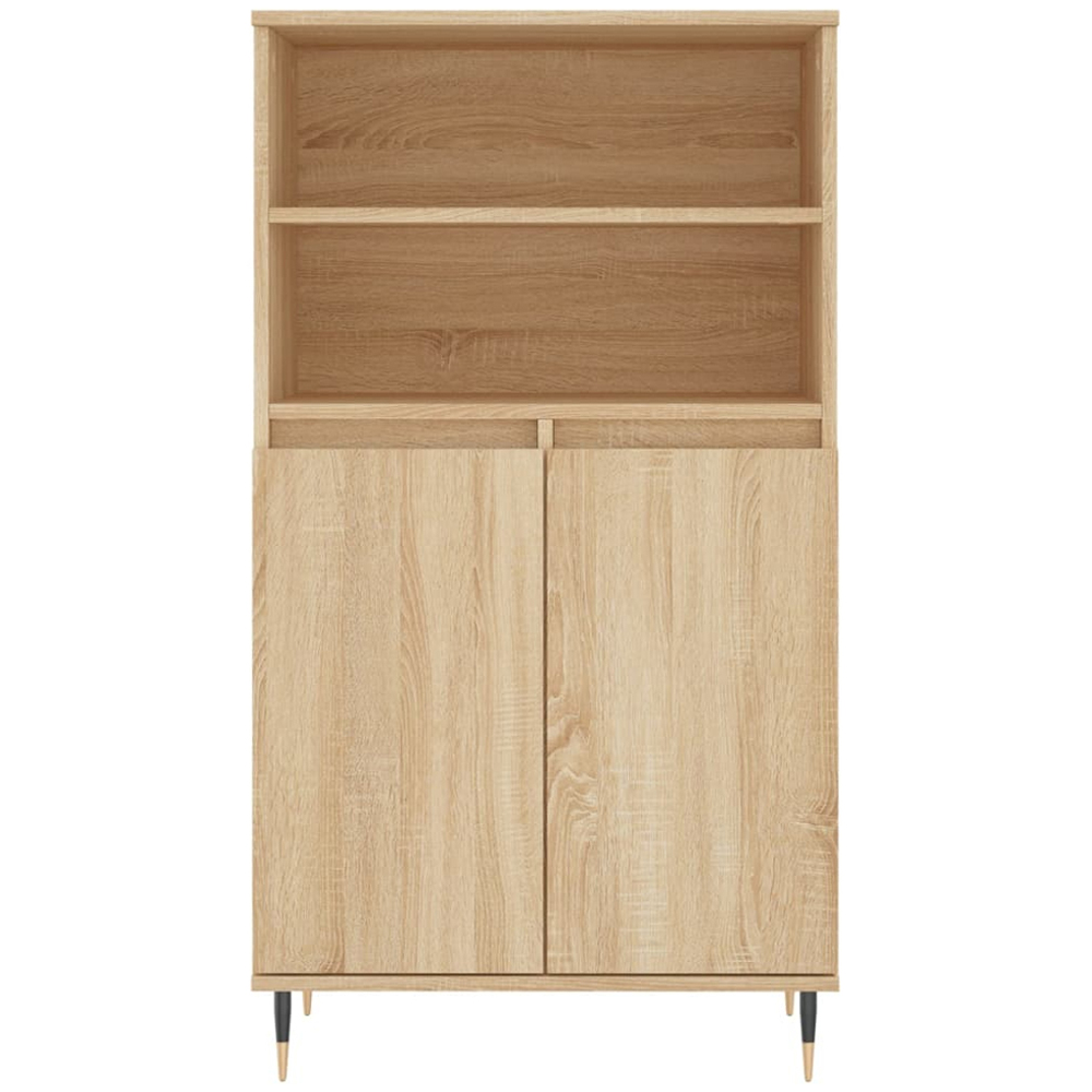 vidaXL 2 Door 2 Shelf Sonoma Oak Highboard Image 5