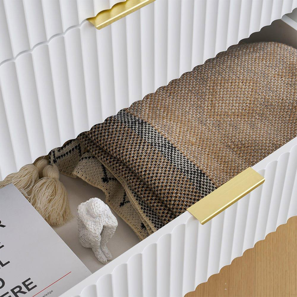 Kosy Koala 5 Drawer White and Gold Storage Chest Image 2